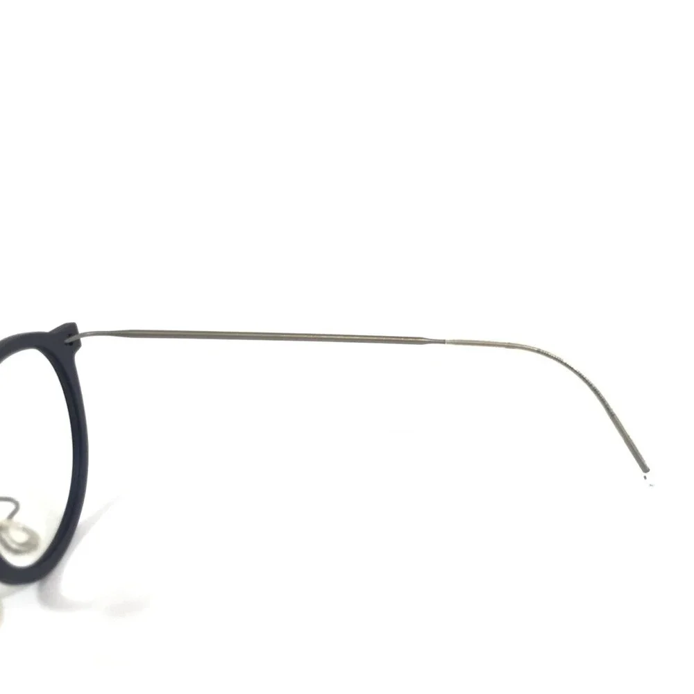 Lindberg Eyeglasses Frames 6636 T804 Col. 10 Blue Silver Round 47-24-150